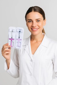 Seringue en verre pré-remplie Luer Lock mince de 1ml <span class=keywords><strong>Acide</strong></span> <span class=keywords><strong>hyaluronique</strong></span> Aiguille légère pour l'eau Emballage de beauté Bouteilles en verre - Product Image 2
