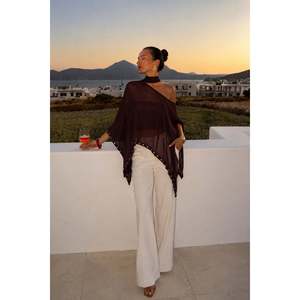 Blouse Sal Detay Zimbali Pelerin - Bleu - Bleu - Product Image 4