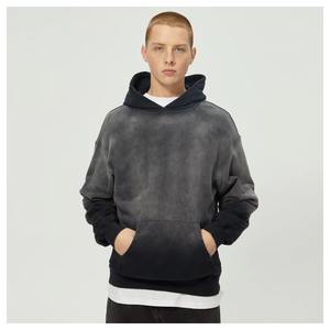 Logo personnalisé de haute qualité sweats à capuche hommes sweat à capuche lourd unisexe 100% coton lavé à l'acide dégradé surdimensionné sweat à capuche personnalisé 2025 - Product Image 4