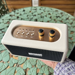 Loa di động mini Mosbros DS40 kiểu dáng Marshall, thiết kế retro, có loa trầm, hỗ trợ USB/TF/FM/BT/AUX - Product Image 2