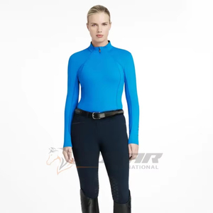 Top ligero transpirable con tela que absorbe la humedad, capas base de secado rápido, capas base ecuestres para mujeres, Capas base para montar a caballo - Product Image 1
