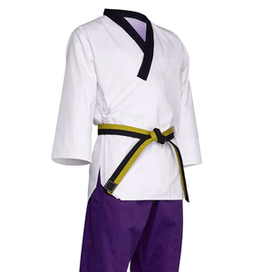 Uniforme de maître de taekwondo pour adultes de formation professionnelle Conception à col en V par Maximize Wear pour les arts martiaux de karaté - Product Image 3