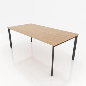 BFCBOV09 - Pieds de table de conférence ovales en fer robuste de style design industriel 180x90 (cm) - Product Image 2