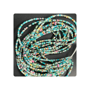 Qualité supérieure en vrac bricolage perles d'opale éthiopienne naturelle lisse 3mm 17 pouces brins couleurs mélangées pour la fabrication de bijoux - Product Image 2