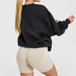 Fabricantes de ropa Sudadera de lana de algodón grueso de alta calidad Sudaderas de cuello redondo personalizadas para mujeres - Product Image 2