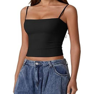 Solid Color Unique Design Women Tank Top Customized Logo Women Tank Top Hot Sale Women Tank Top - Product Image 3