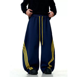 Venta al por mayor de los hombres de pierna ancha pantalones de chándal Phantom Stride 100% algodón de punto estambre ropa de calle de moda logotipo personalizado OEM - Product Image 4