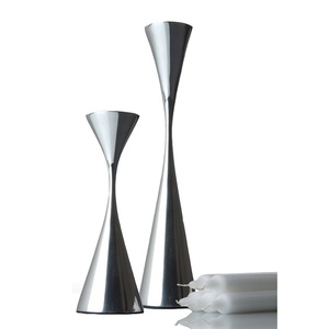 Juego de 3 portavelas con acabado antiguo chapado en oro para velas románticas, soporte para velas de cena, alta calidad estándar - Product Image 2