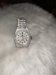 High on Demand Bold Men Fully Iced Out Diamond <strong>Watch</strong> Stainless Steel <strong>Case</strong> Automatic Movement Available at Best Price - Product Image 4