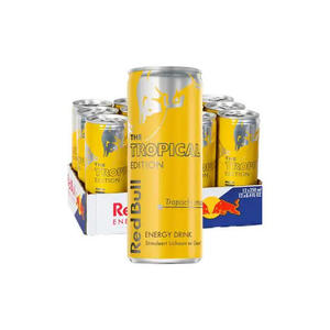 Venta al por Mayor de Bebida Energética Redbull Tropical Edition Sin Azúcar, Carbonatada, 250ml/330ml, Alta en Taurina y Vitaminas - Product Image 5
