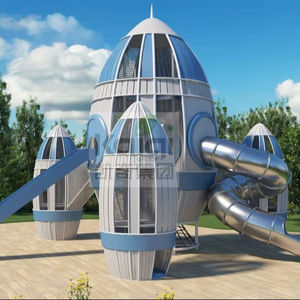 Kaiqi vente chaude <span class=keywords><strong>Rocket</strong></span> thème grande taille équipement de terrain de jeu extérieur pour enfants - Product Image 1