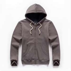 Nouvel arrivage de sweats à capuche personnalisés décontractés pour hommes impression bouffante Premium nouvelle mode 100% coton épais teint uni de qualité supérieure - Product Image 3