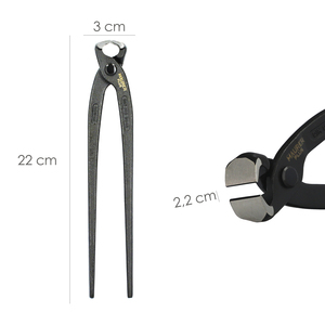 Pinze Professionali Russe Plus DIN/ISO 9242 in Cromo Vanadio Nero 9 Pollici - Product Image 2