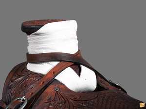 Sillín de cuerda hecho a mano de cuero genuino | Ranch Roper Racing Saddle para montar a caballo, juego de sillín occidental mecanizado a mano a granel - Product Image 2