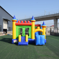 Château gonflable plein d'entrain pour enfants bon marché videur de maison de saut de rebond avec la glissière combinée extérieure