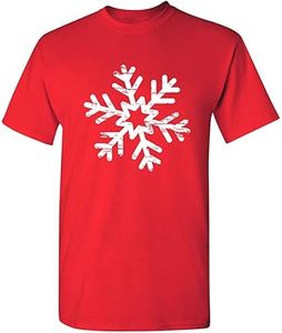Wholesale ECO Friendly High Quality <b>Men's</b> Tee <b>Christmas</b> Snowflake Novelty Xmas Graphic <b>T</b>-<b>Shirt</b> - Product Image 5