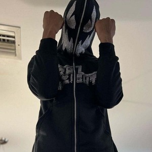 Personalizado web puff impresión logo en blanco grueso francés Terry de lujo de calidad de peso pesado de gran tamaño ajuste completo zip up Sudadera con capucha en blanco 3D Impreso - Product Image 2