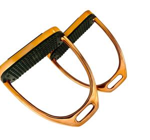 Recién llegado, estribos de caballo para niños principiantes, empuñadura de seguridad ajustable ligera de plástico, fábrica ecuestre OEM - Product Image 1