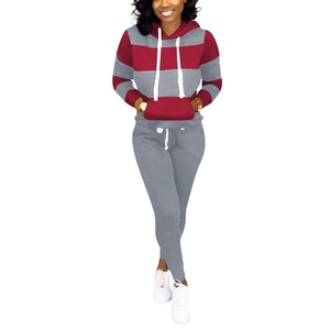 Workout Sets for <b>Women</b> Two Piece Outfits Jogging Sweat Suits Tops and Long Sweatpants Set Workout Tracksuit - Product Image 2