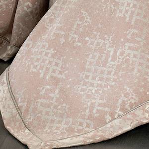 Ensemble de couvre-lit Guzide ANNA Classic 4 pièces en chenille 100% teinte en fil rayé saumon, anti-acariens, lavable, taille King, pour usage domestique - Product Image 5