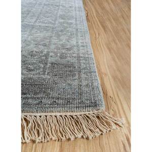 Tapis en laine noué à la main bleu Viscaya, grand modèle rectangulaire à motifs pour couloir, idéal pour la maison, salon, chambre à coucher, pour adolescents - LCA-37 (CS-01) - Product Image 4