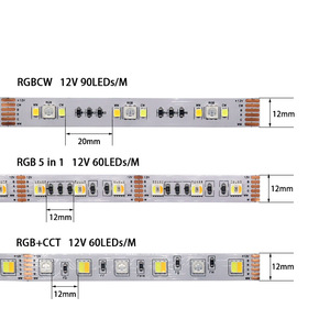 CE ได้รับการรับรอง90 & 120 <span class=keywords><strong>led</strong></span>/m RGB <span class=keywords><strong>Strip</strong></span> 5V 2000K-10000K 12V24V หลายแรงดันไฟฟ้า220V IP68สำหรับภูมิทัศน์โรงแรม