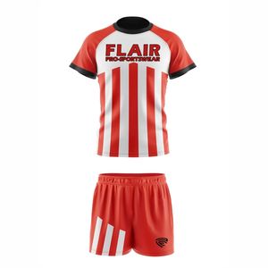 Ensembles d'uniformes de maillots de football confortables et respirants de meilleure qualité au design personnalisé Service OEM pour les jeunes joueurs de sexe masculin Coupe automatisée - Product Image 1