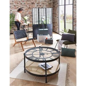 Đồng hồ kim loại tròn hàng đầu Bàn cà phê với chân sắt cho văn phòng nhà ăn khách sạn hoặc đồ nội thất phòng khách sử dụng - Product Image 3