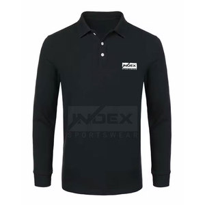 Polos de manga larga para hombre de calidad superior Polos de manga larga con contraste de color hechos con el mejor material al por mayor - Product Image 1