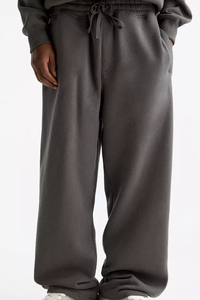 กางเกงวอร์มขายาวผ้าคอตตอนรุ่นเฮฟวีเวตสำหรับวิ่งจ็อกเกอร์ซักขากว้างแบบออกแบบได้ตามต้องการ - Product Image 3