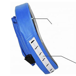 Guantes de Entrenamiento Focus Mitts Azules de Piel Sintética con Correa de Velcro para Muñeca, para Artes Marciales, Sparring y Práctica - Product Image 1