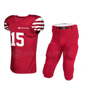 2025 nouveau style uniforme de football américain meilleure qualité conception à séchage rapide et respirante avec manches courtes - Product Image 1