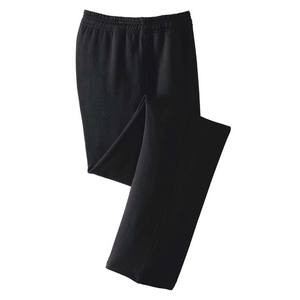 Black Athletic <b>Mens</b> Dri-power Open Bottom Sweatpants With Pockets Black Large - Product Image 3