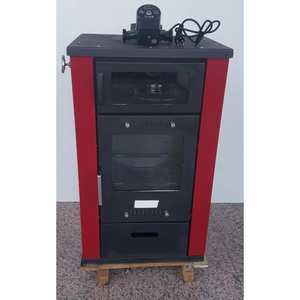 Poêle à bois en fonte DORELLO SOBA MF120 avec un design raffiné pour la connexion au système de chauffage central et à l'installation hydraulique - Product Image 1