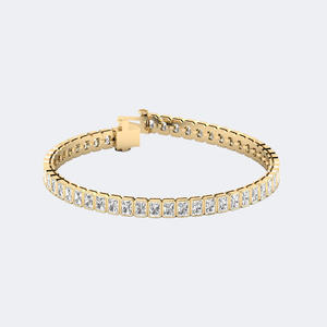 Bracelet tennis serti de pierres taille radiant 8.00 CTW - Product Image 4