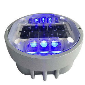 ป้ายจราจรอลูมิเนียม PC กันน้ำระดับ IP68 สำหรับขายส่ง, ไฟควบคุมการจราจรใต้ดินแบบ LED พลังงานแสงอาทิตย์ และไฟเตือน - Product Image 2