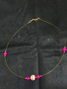 Bonito diseño, elegante conjunto de collar de cadena en tono dorado, hermoso collar, aspecto sencillo para mujer, para ropa de boda para mujer - Product Image 3