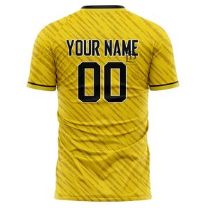 Maillot de football à manches courtes pour hommes, très vendu, respirant, à séchage rapide, avec logo, nom et impression personnalisée - Product Image 3