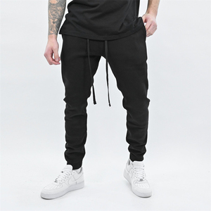Pantalones Deportivos Casuales para Hombre, Transpirables, con Cordón Ajustable, Antiarrugas, de Lona Teñida Lisa, 100% Poliéster, de Alta Calidad, Personalizables para Invierno, OEM - Product Image 2