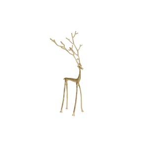 Décor de renne en aluminium artistique et léger pour des affichages créatifs de vacances et des accents luxueux de maison de Noël - Product Image 1