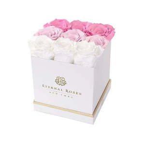 Lennox <b>Large</b> Ombr Pink Square <b>Gift</b> <b>Box</b> for Valentine's Day - Product Image 1