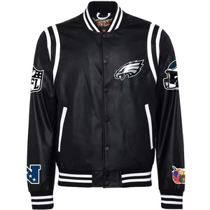 Top Custom Team Name Satin Bomber Jacket Personalizar Letterman Jacket para hombres White Pro Standard TITLISTS - Product Image 2