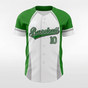 Camiseta de béisbol de malla de poliéster de secado rápido OEM de alta calidad, camisetas de béisbol con estampado sublimado de rayas personalizadas para hombres - Product Image 5