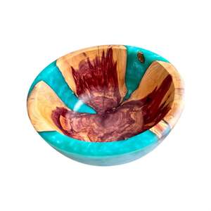 Bol en bois de résine poli personnalisé de haute qualité pour la haute qualité et les ustensiles de cuisine et utiliser un bol de service fait à la main - Product Image 2