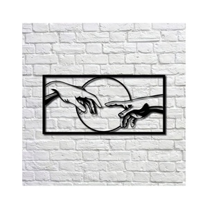 Arte de pared metálico de lujo, adorno contemporáneo para paredes de sala de estar, elegante arte de pared metálico, decoración artística colgante para decoración moderna. - Product Image 3