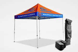 Carpa de Exhibición para Eventos de 10x10 Pies, Estructura Hexagonal de Aluminio, Poliéster Impermeable, Resistente a los Rayos UV, Personalizable, para las Cuatro Estaciones - Product Image 2