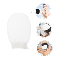 Gant de gommage pour le bain en soie 100% - Gant exfoliant pour le corps, le visage et les mains - Gant exfoliant turc en soie de qualité supérieure - Gant en soie