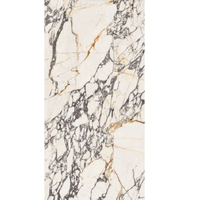 Grandes dalles de carrelage Gres effet marbre, finition polie pleine masse, 100% fabriqué en Italie, carrelage pour chambre d'hôtel, blanc