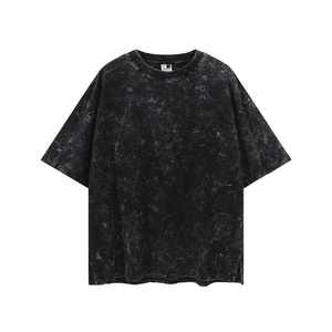 Ropa para hombre, camiseta de gran tamaño, Camiseta de algodón pesado con lavado ácido en blanco, camiseta Vintage con gráfico personalizado, camiseta blanca para hombres - Product Image 2