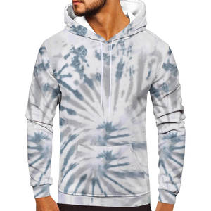 Sudaderas con capucha transpirables informales de alta calidad para hombre, material de tela suave cómodo, ropa de calle, sudaderas con capucha con tinte de corbata para hombre - Product Image 1